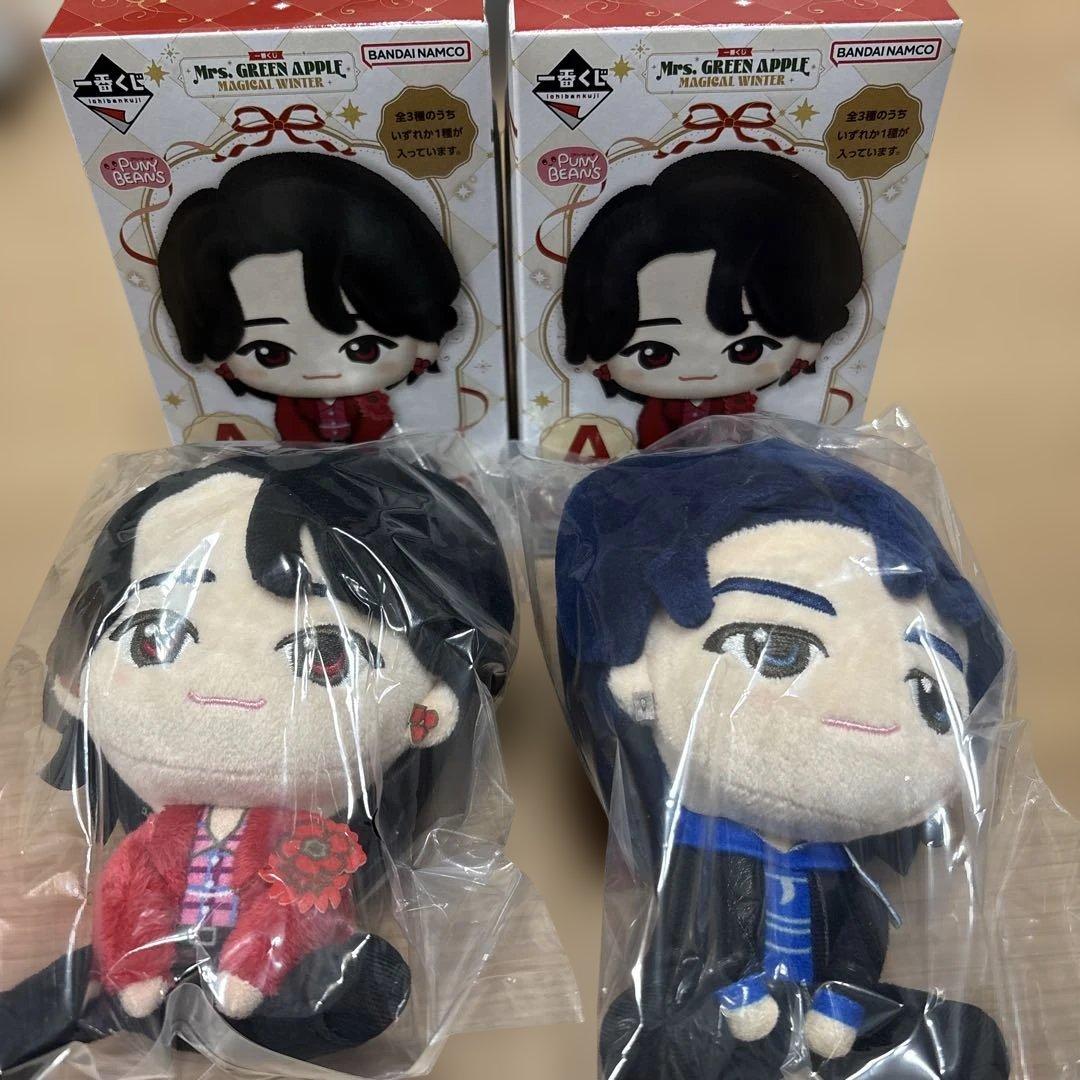 Mr's GREEN APPLE ぬいぐるみ 一番くじ　大森元貴　若井滉斗 ミセス、10周年『一番くじ』発売、全国で話題…転売ヤーに不満の声も