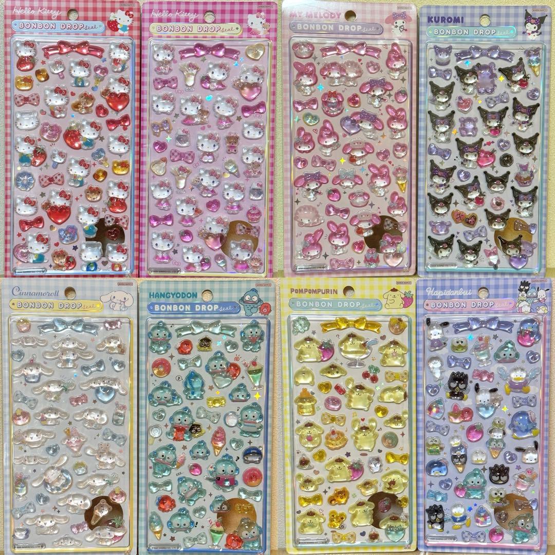 【正規品】ボンボンドロップシール❋サンリオ 第二弾❋コンプリートセット