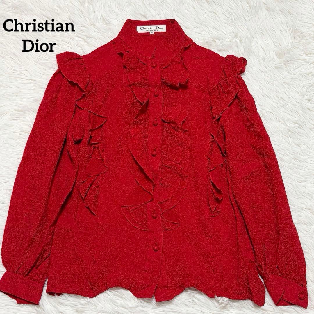 Christian Dior クリスチャンディオール　シルク100%ブラウス