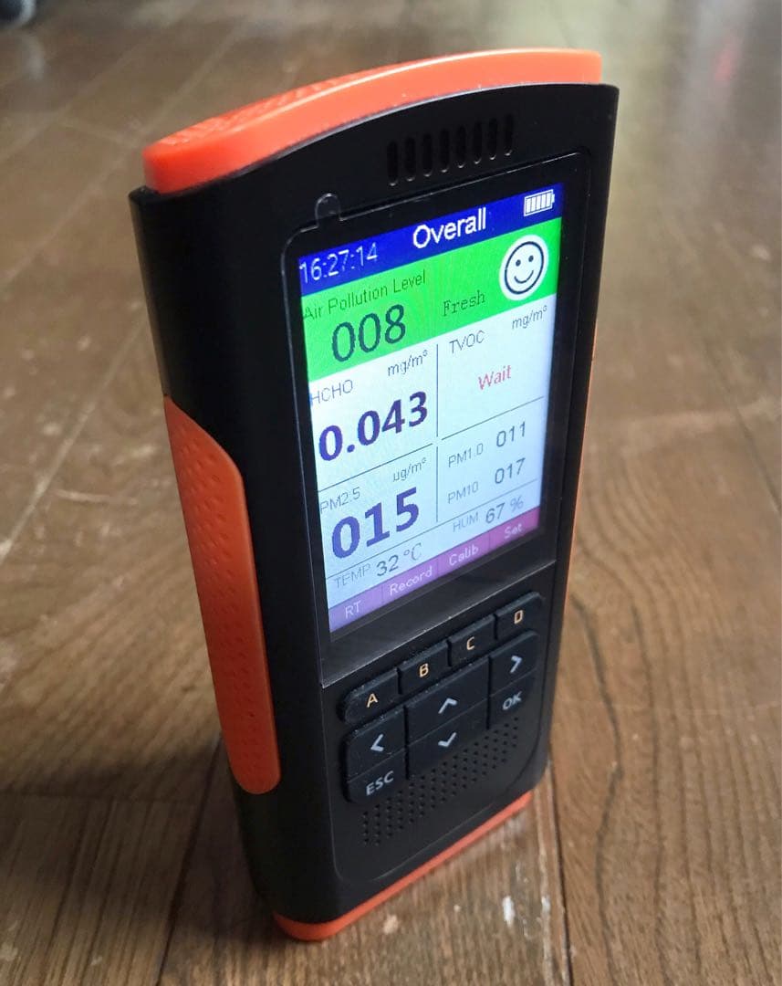 動作確認済み【美品】サンワサプライ 空気質測定器 PM2.5 ホルムアルデヒド