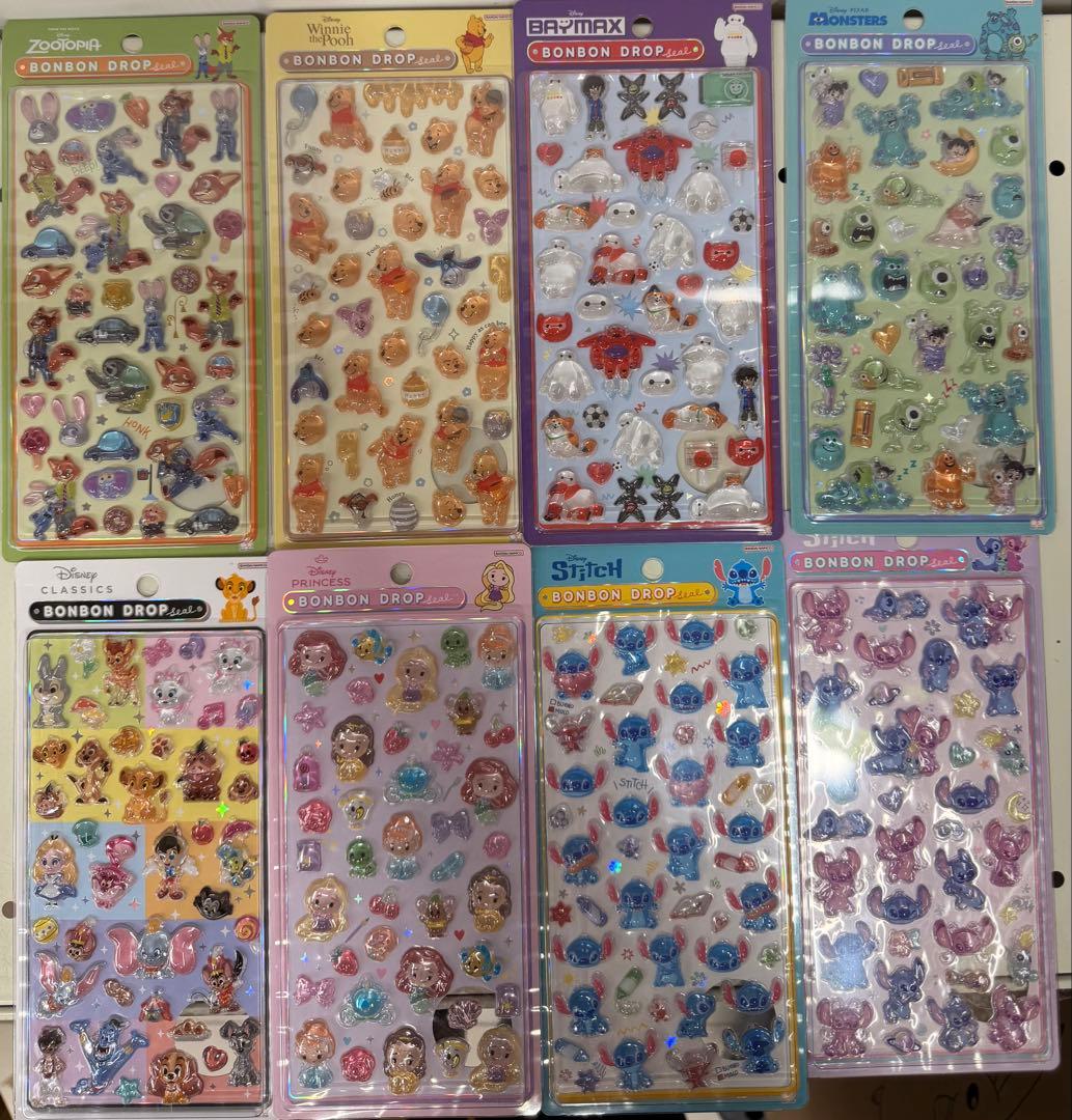 【新品】 ディズニー ボンボンドロップシール 第2弾 全種 セット コンプリート