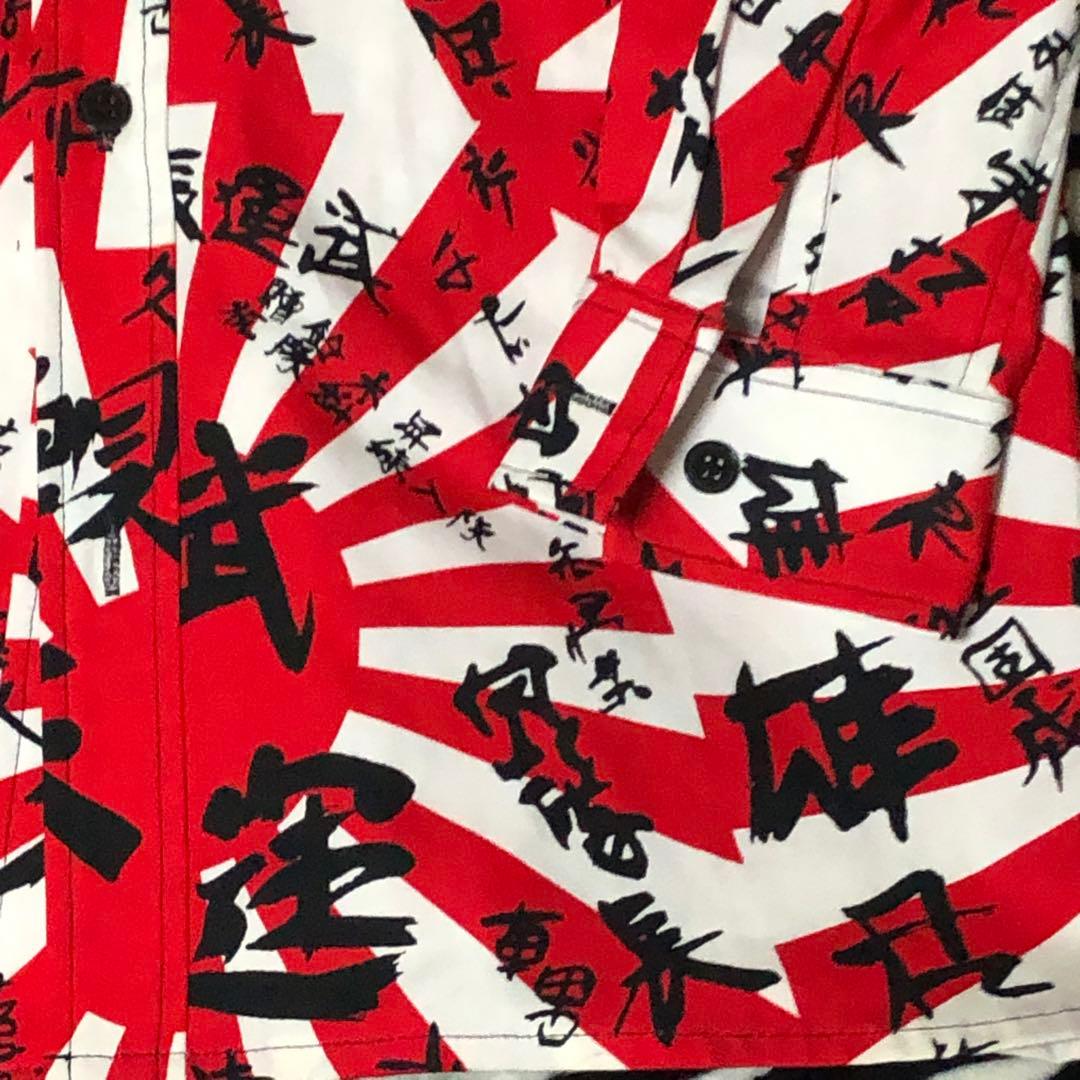 NEON旭日旗漢字シャツ:神風ラロッカフライングジョンソンズ666PUNK