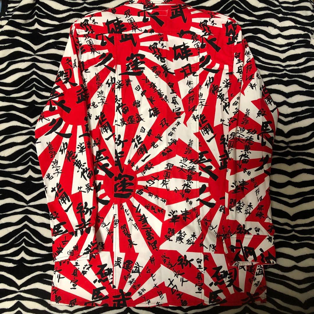 NEON旭日旗漢字シャツ:神風ラロッカフライングジョンソンズ666PUNK