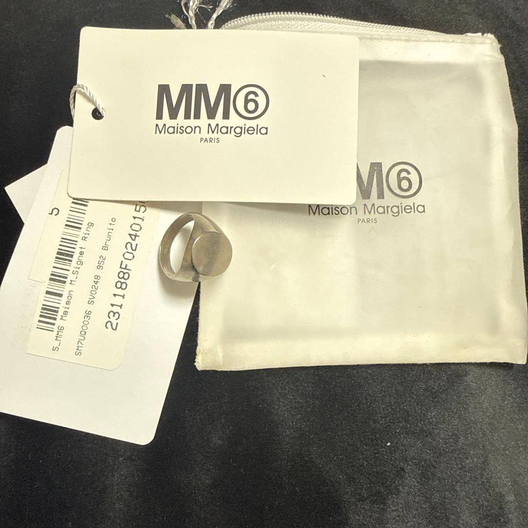 5新品 メゾン マルジェラ MM6 シュバリエ リング シルバー 真鍮 指輪