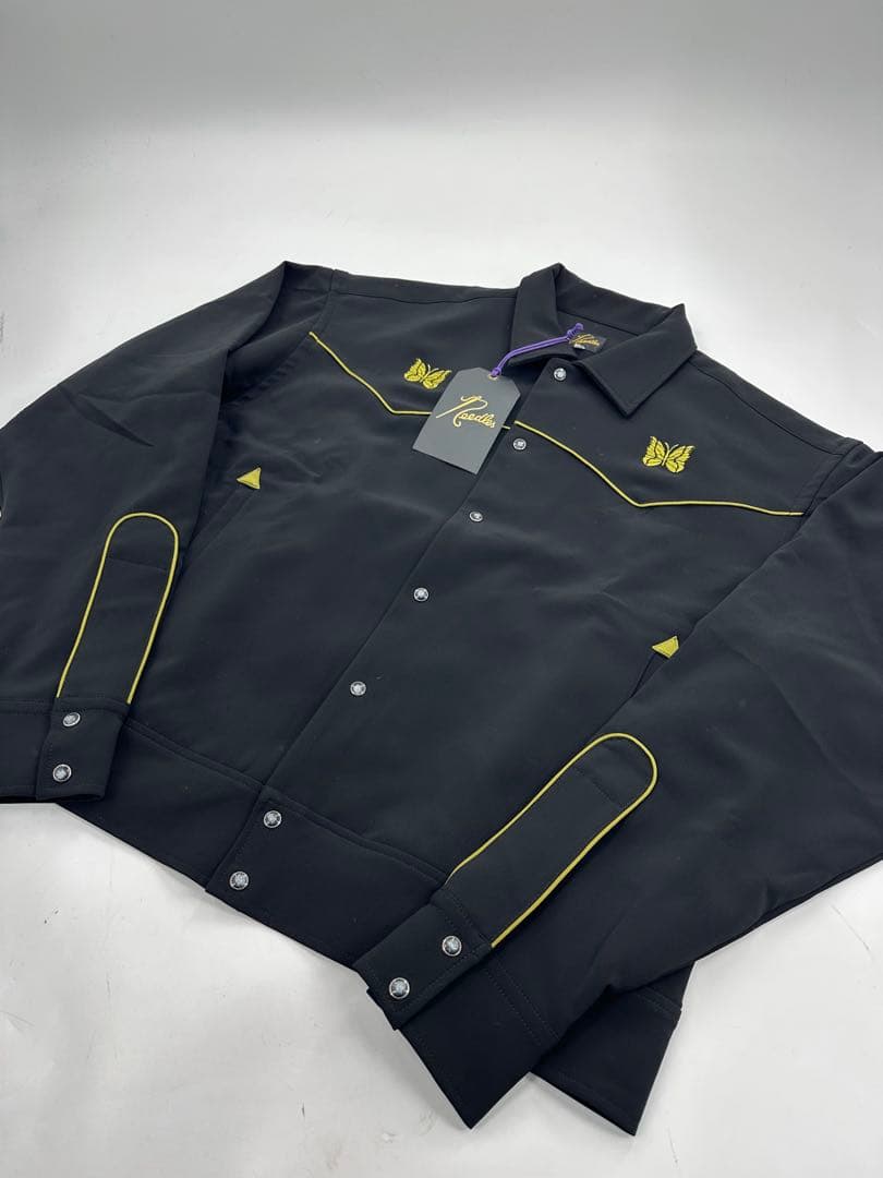 希少/新品/needles/パイピング カウボーイ ジャケット/L/ブラック