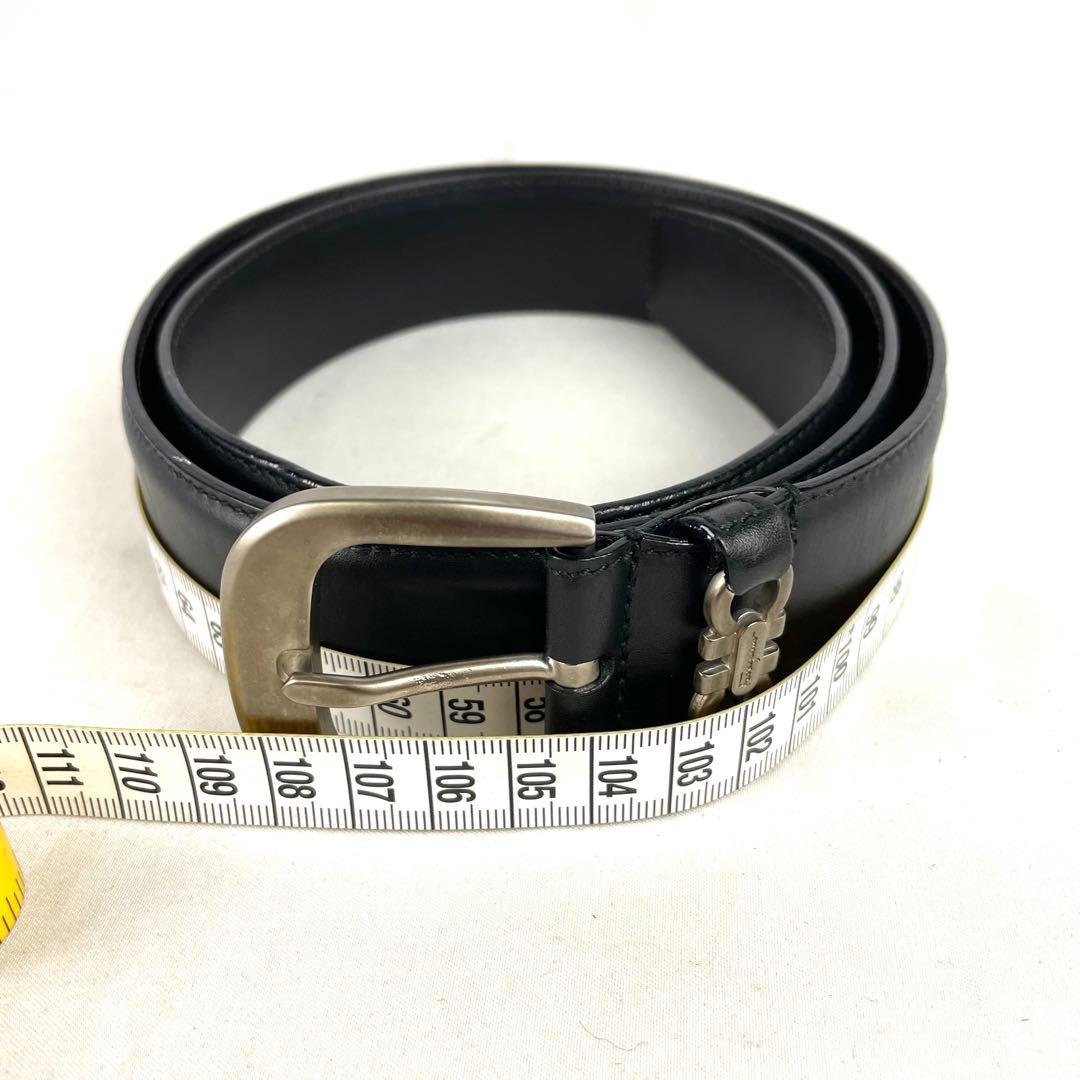 サルヴァトーレフェラガモ ベルト ダブルガンチーニ シルバー バックル