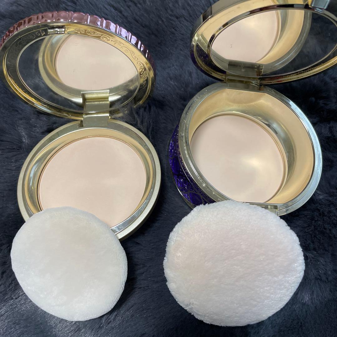 フェイスパウダー コンパクトタイプ 2個パフ付き