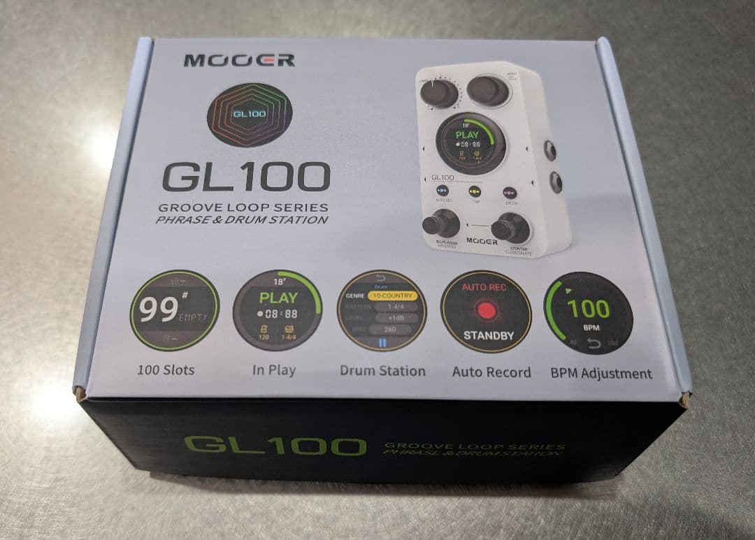 mooer GL100 ドラムマシン　ギター　リズムマシン　エフェクター