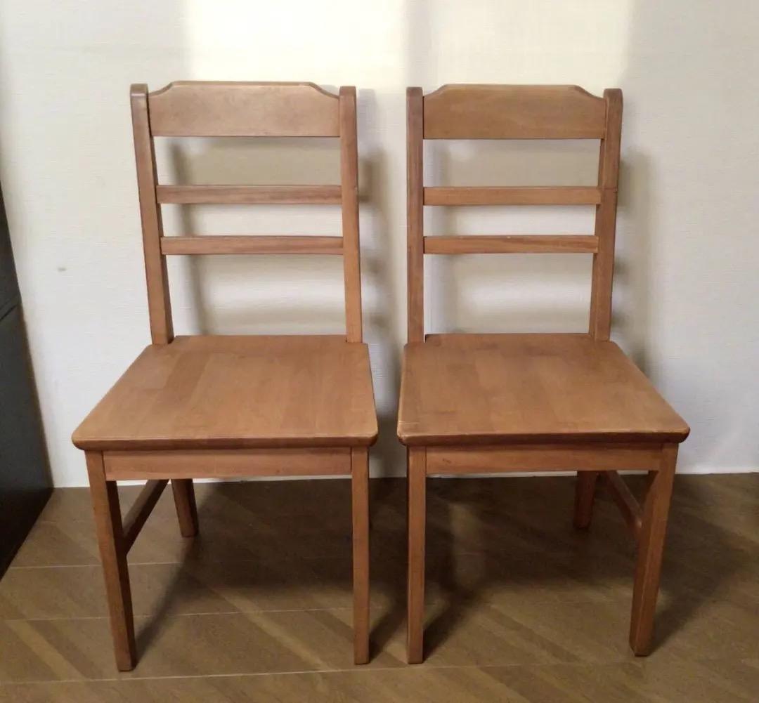 メリーちゃん専用　カントリー調　木製　イス　チェア　ダイニング　2脚