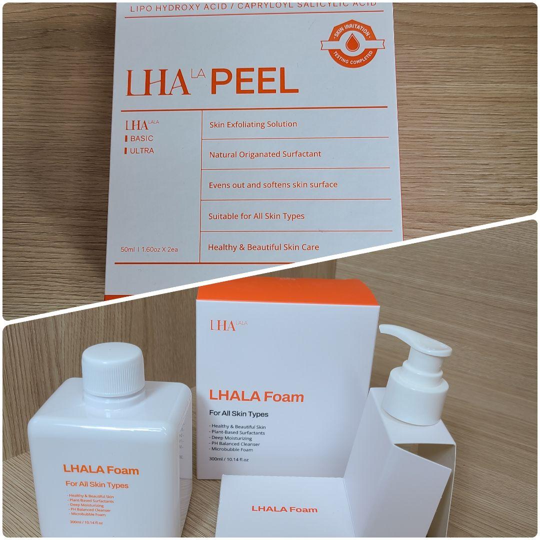 【正規品、未使用】LHALA PEEL セット(ピーリング、クレンザー)