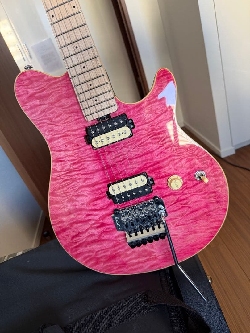 ギター Sterling By Music Man AxisAX40 TransPink