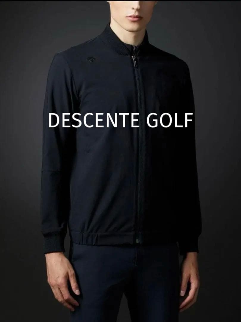 美品【デサントゴルフ】メンズ フルジップボンバージャケット