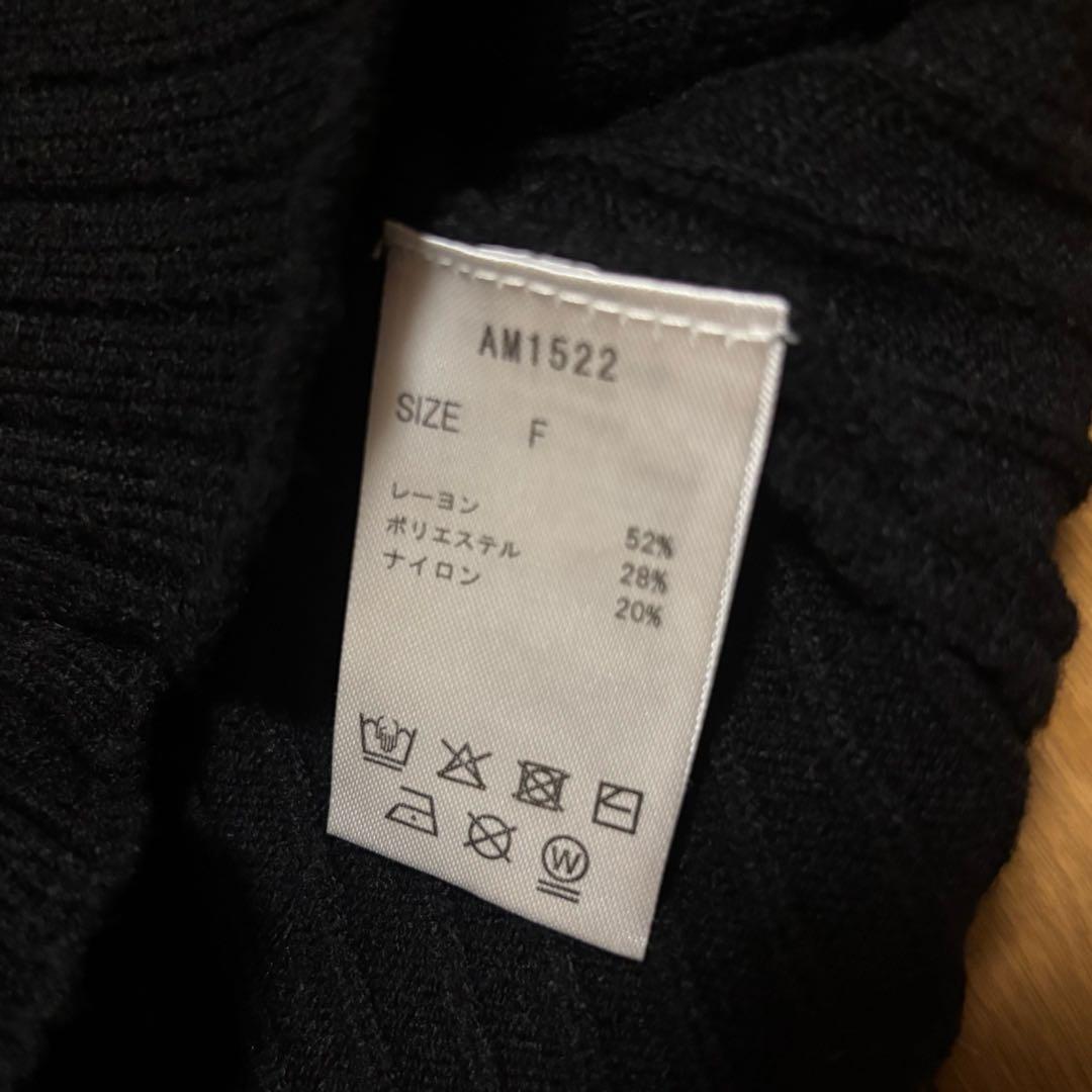 andmary Sonique knit tops black - メルカリ