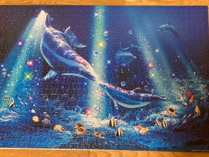 ラッセン イルカ 夜光ジグゾーパズル - メルカリ