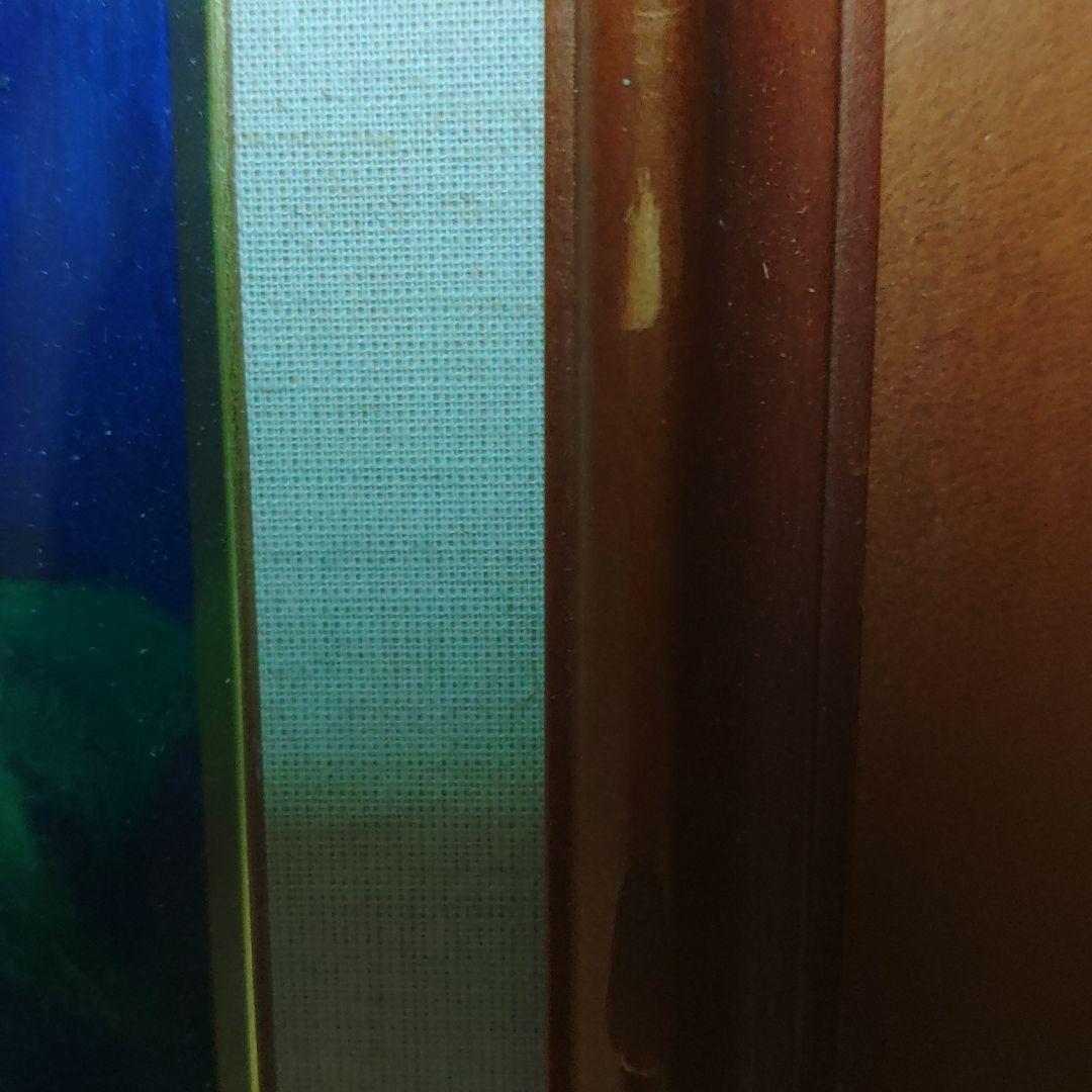 恒松征代　油絵　バラの花　工芸品?