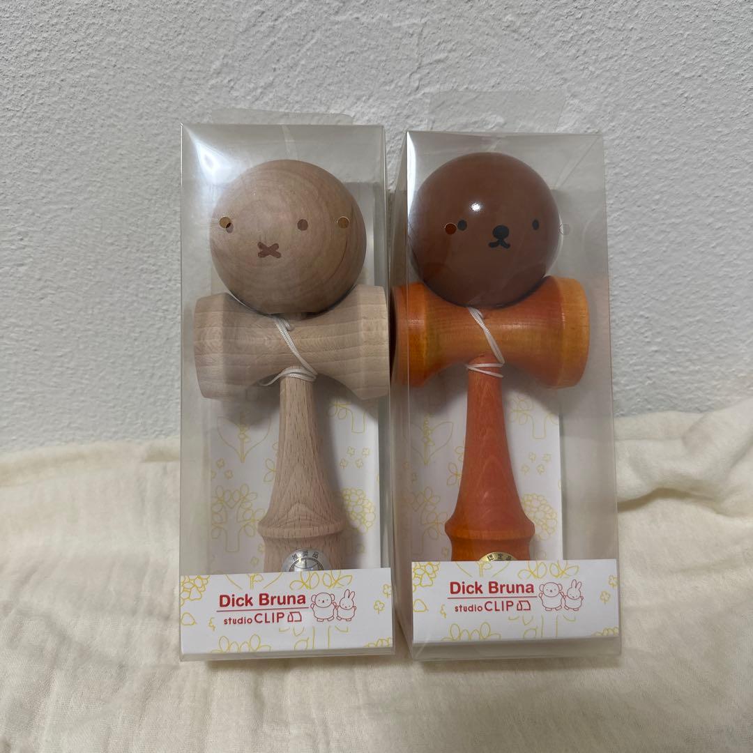 早い者勝ち！Dick Bruna けん玉セット（ナチュラル・ブラウン） 未使用】Dick Bruna ミッフィー スタジオクリップ けん玉 ボリス