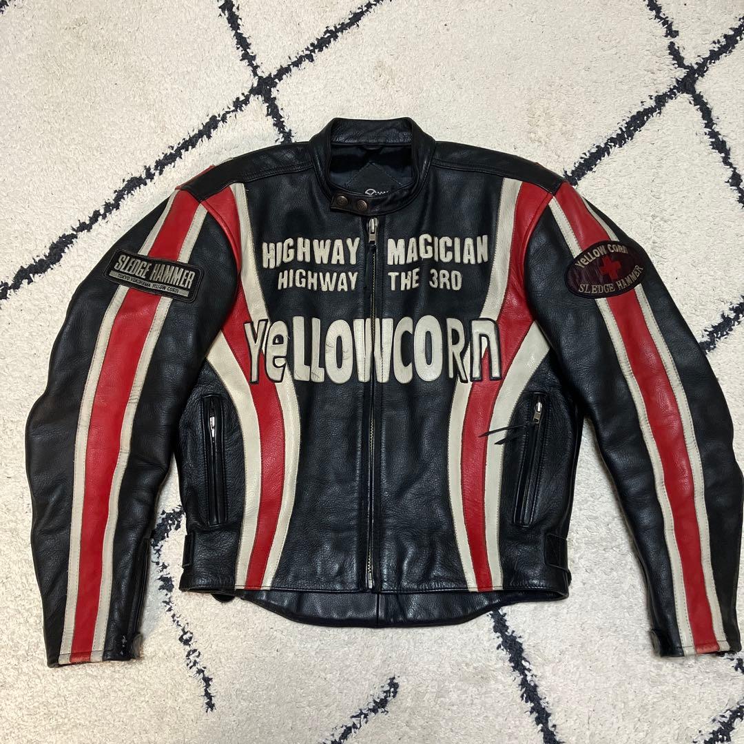 YELLOW CORN レザージャケット Lサイズ