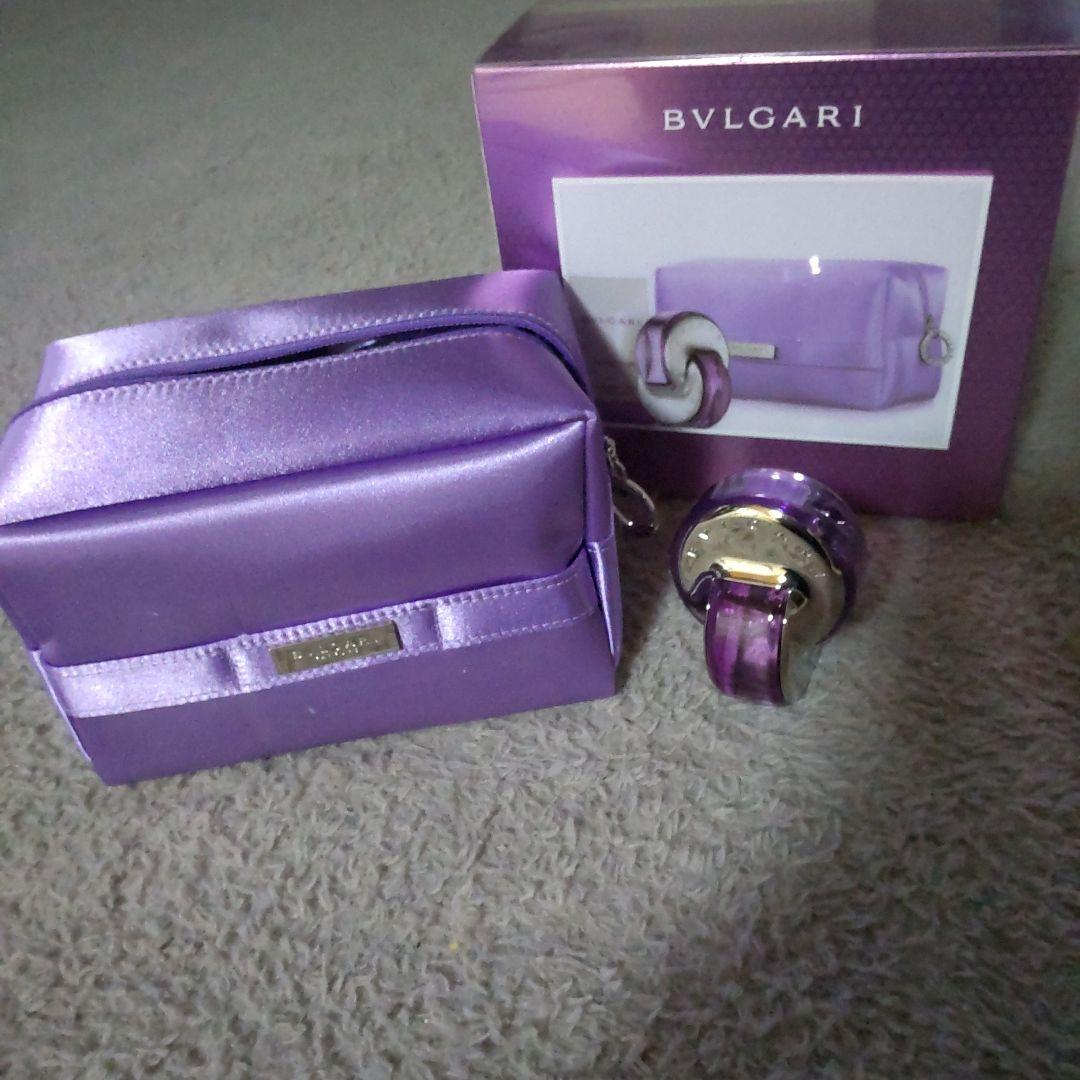 BVLGARI 香水＆パープル ポーチ セット