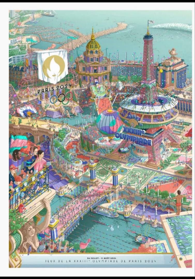 パリ 2024 オリ パラリンピック　ポスター 2枚組　公式　正規品（完売品）