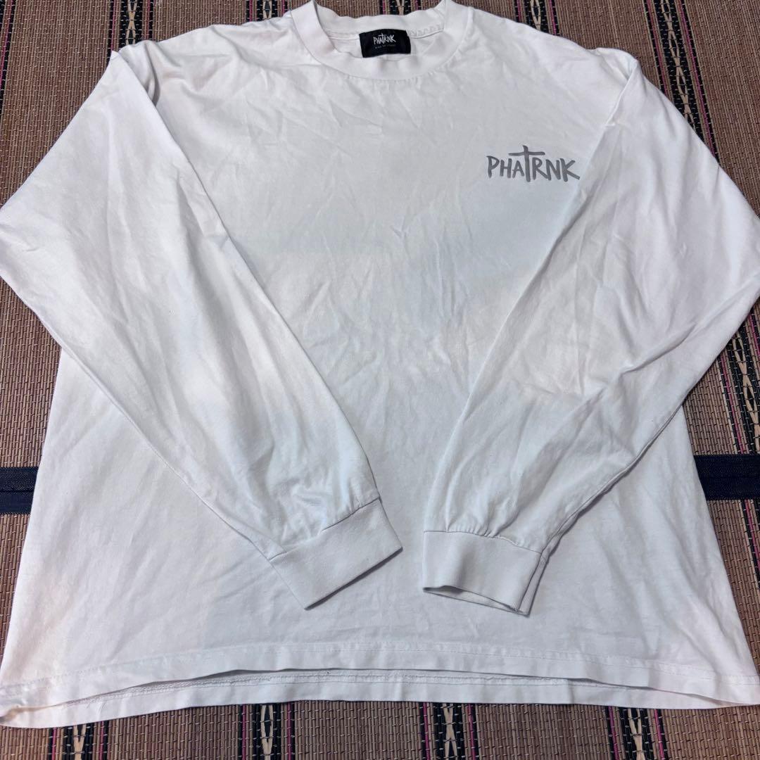 ファットランク ホワイト シルバー ラメ ロゴ ロンT PHATRNK - メルカリ