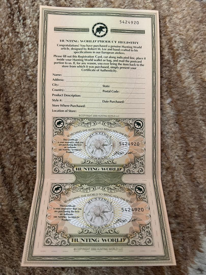 4点選択 【新品】HUNTING WORLD トートバッグ タグ・保証カード付