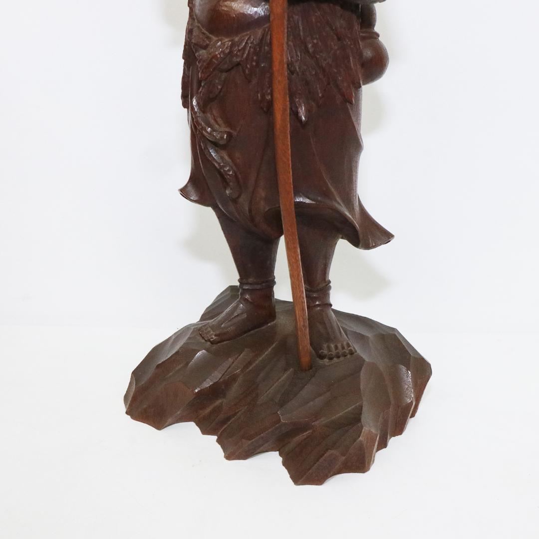 光流 長谷川喜十郎 刀 天然木 農心 仏師 28.8cm