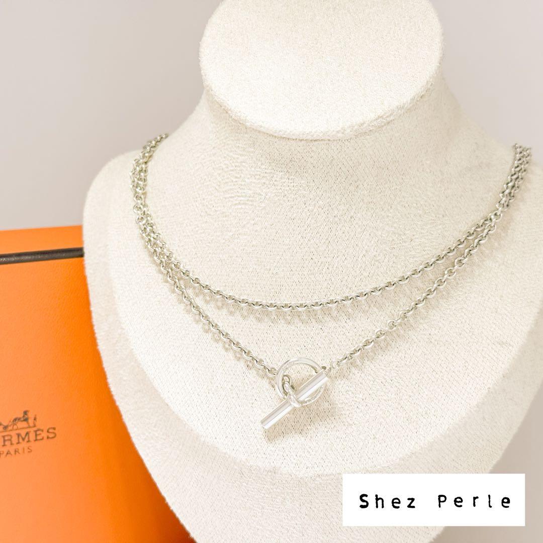 ⚪︎HERMES エルメス エシャペ ロングネックレス シルバー 925 - メルカリ