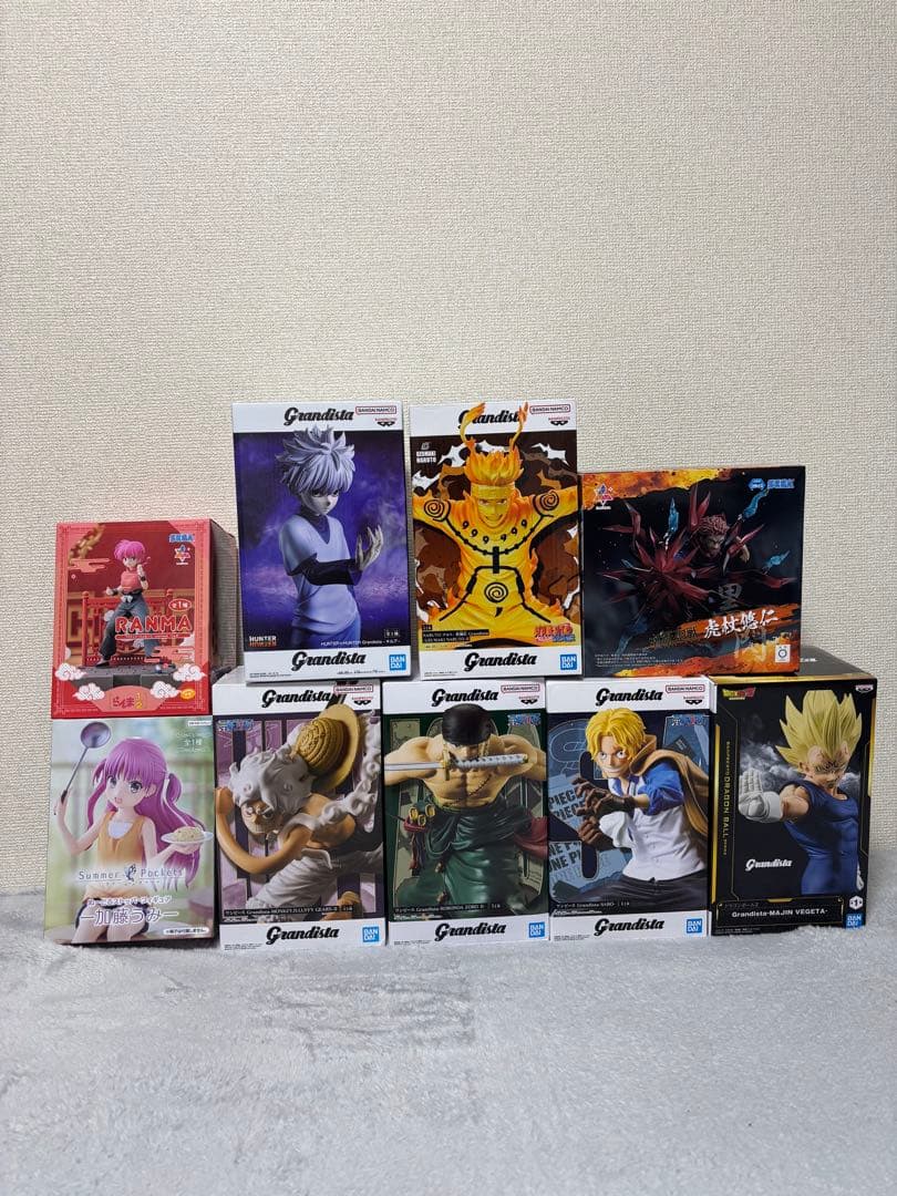 【新品未開封】プライズ景品ワンピース他ジャンプ系フィギュア等9点まとめ出品③