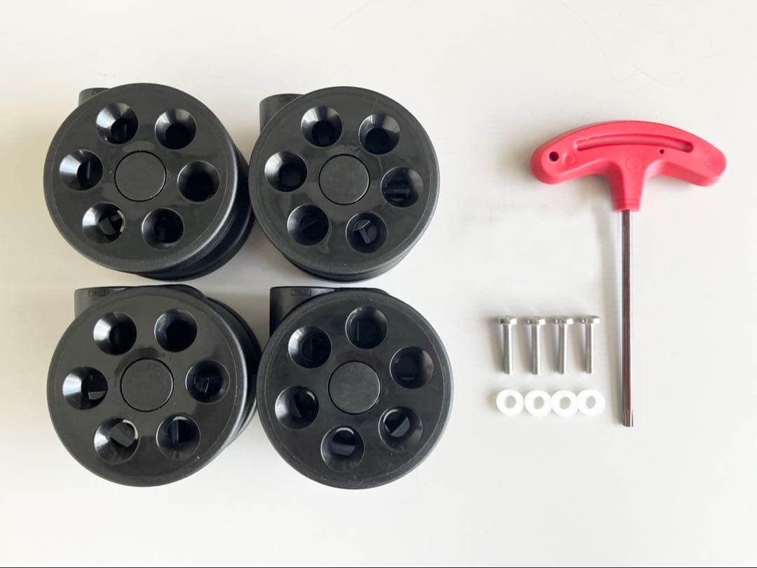 RIMOWA リモワ 互換キャスター 黒 65㎜ ４輪セット