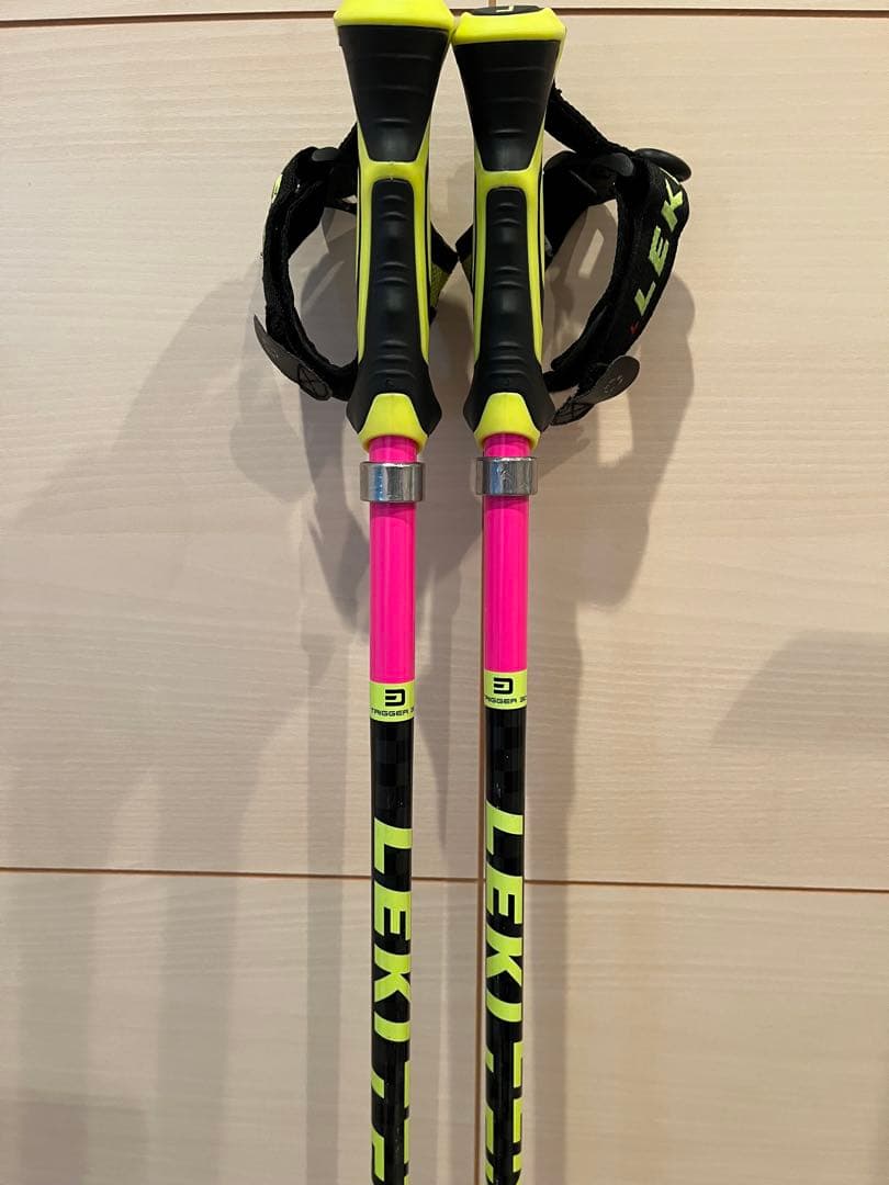 LEKIレキ スキーストック ストラップ付きSL 105cm
