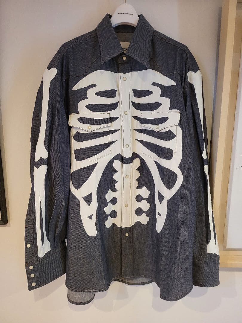 ソロイスト ボーン ウエスタン デニム シャツ soloist TAKAHIROMIYASHITATheSoloist. (ソロイスト) back gusset sleeve