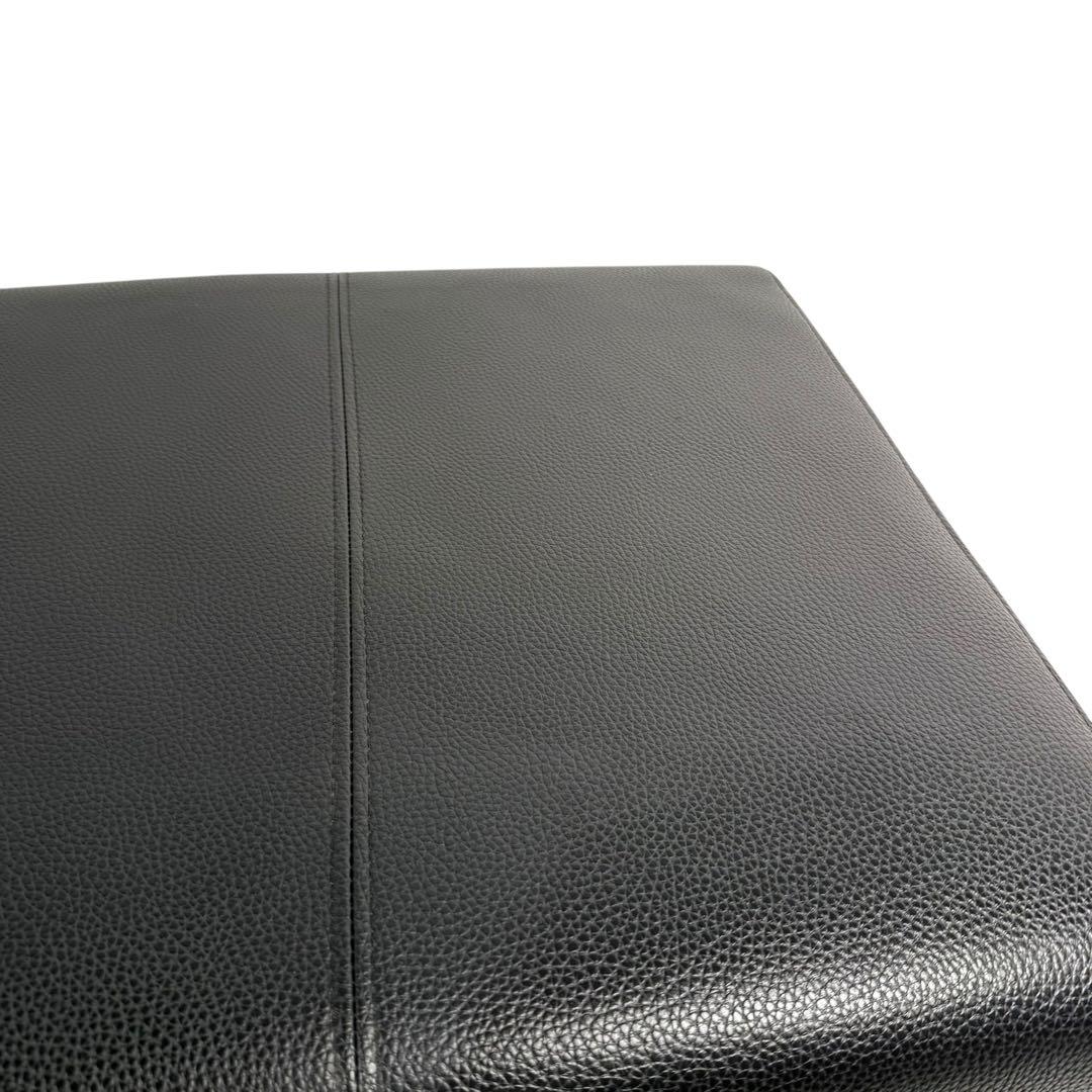 HR630 スツール シギヤマ家具 オットマン 木製ブラック 合皮 - メルカリ