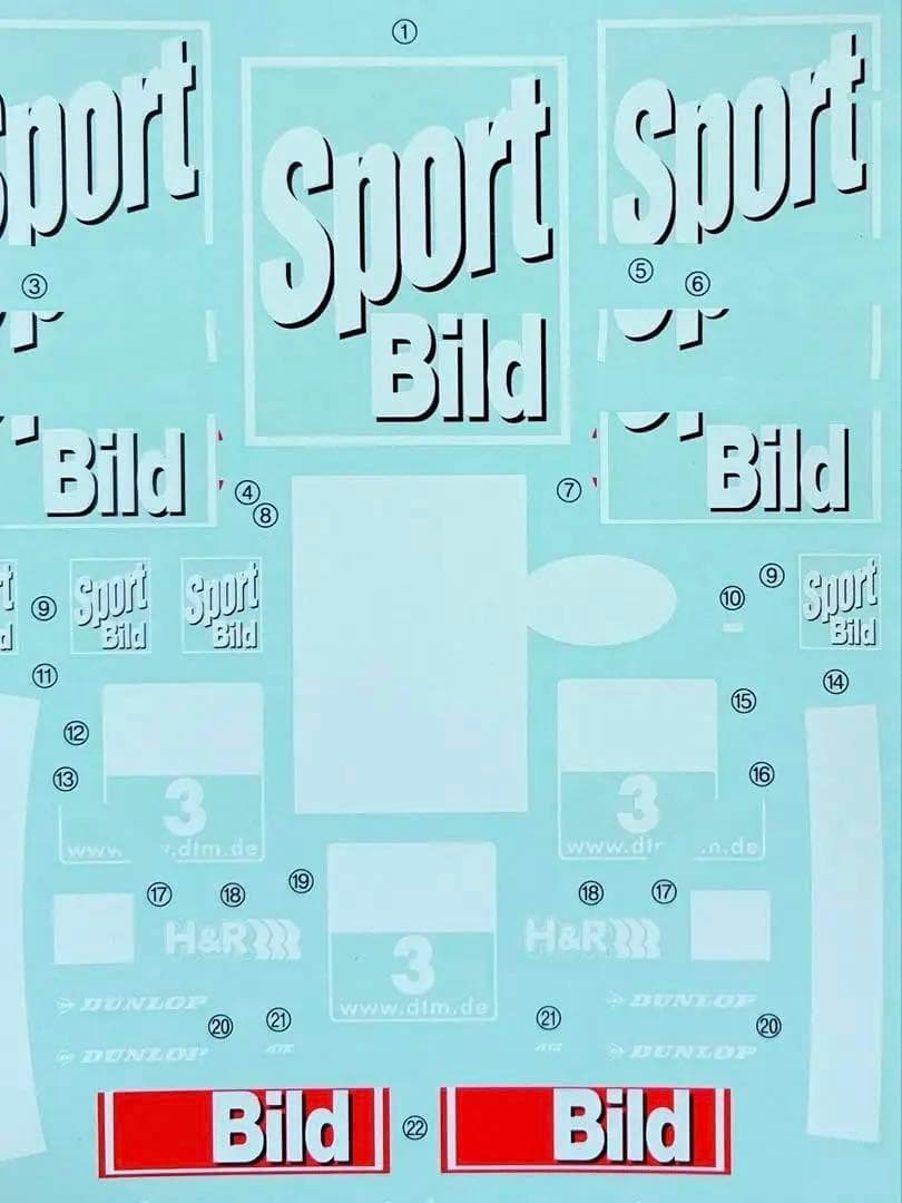 絶版 タミヤ 1/24 オペル・アストラ DTM チームホルツァー デカール