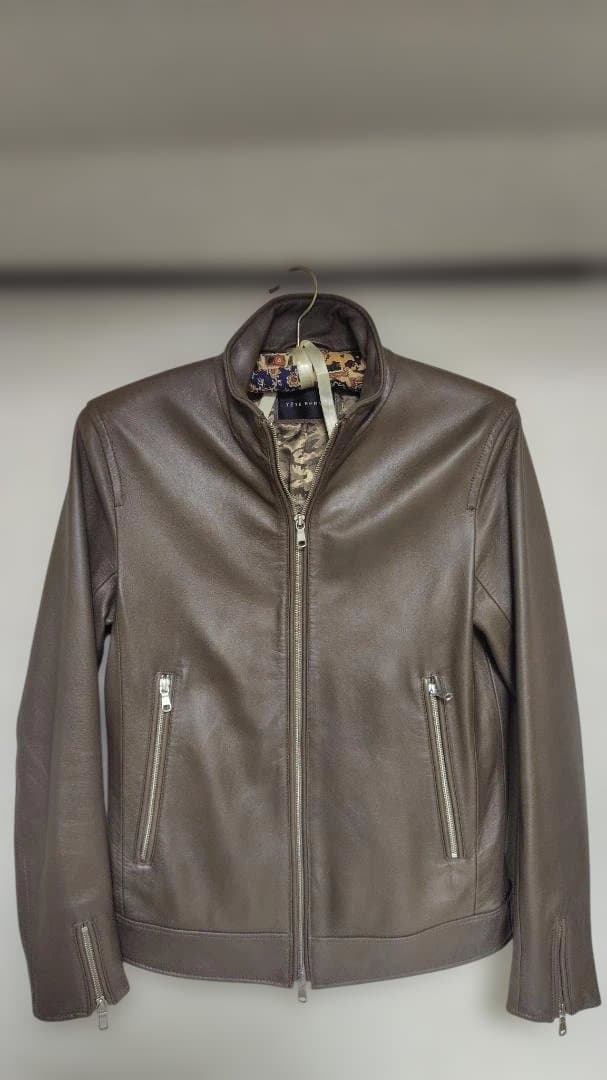 ☆美品☆Mサイズ テットオム TETE HOMME レザージャケット 大きいサイズ スタンドカラーレザーブルゾン | TETE HOMME (テットオム