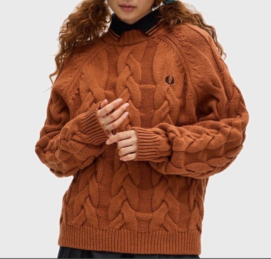よよよ　FRED PERRY フレッドペリー　ケーブルニット