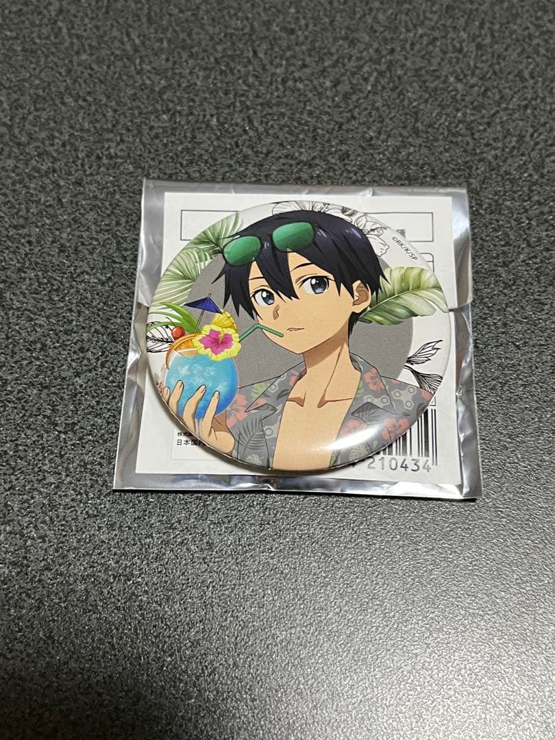 SAO ソードアートオンライン キリト 缶バッジ アロハ - メルカリ