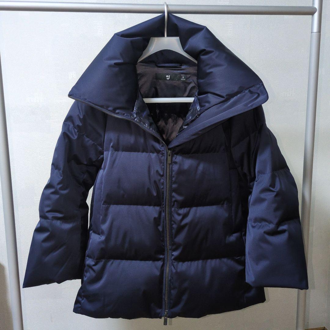 【未使用品】　ユニクロ　ダウンボリュームジャケット　+J　Sサイズ　ネイビー