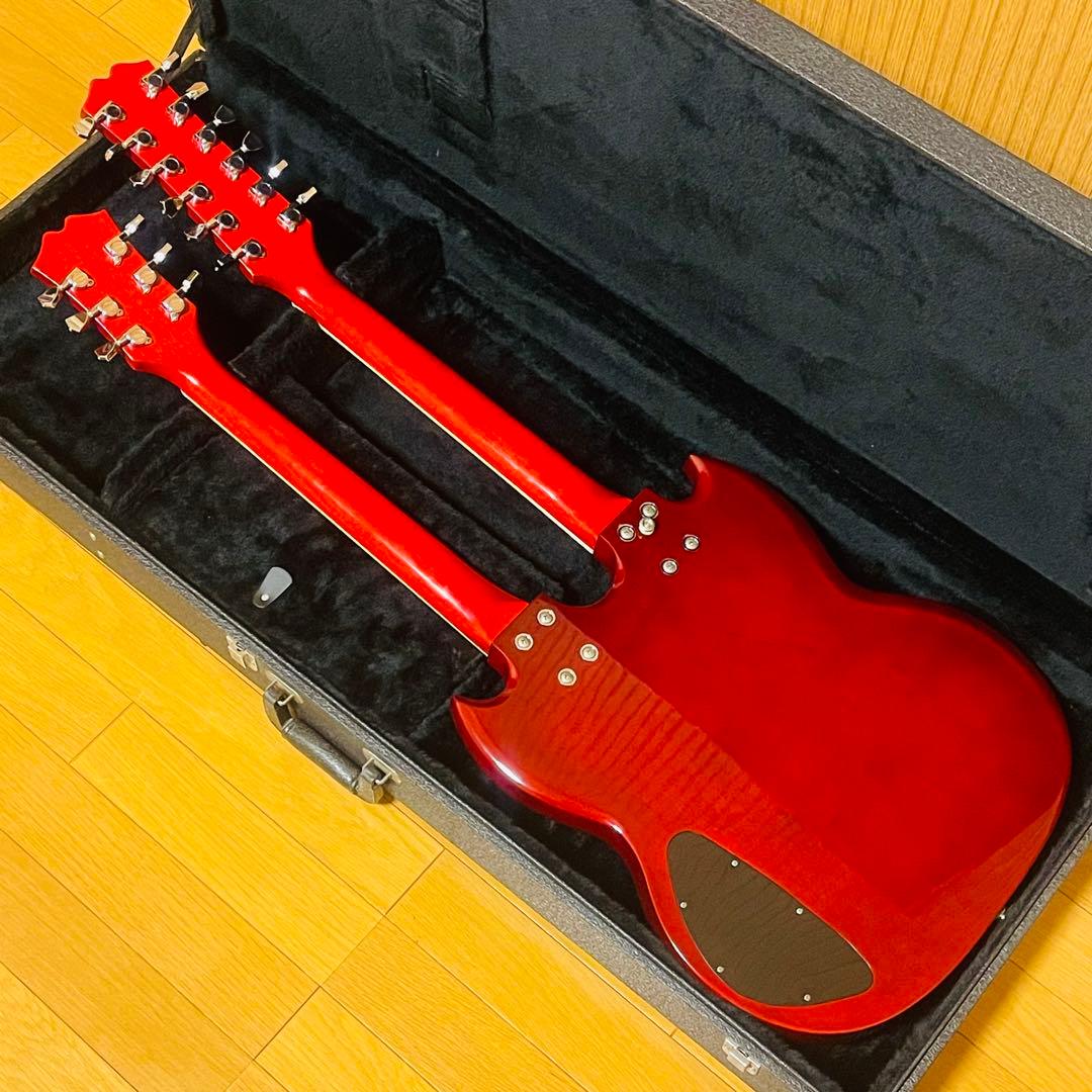 美品・希少】mavis ダブルネックギター 専用ハードケース付 - メルカリ