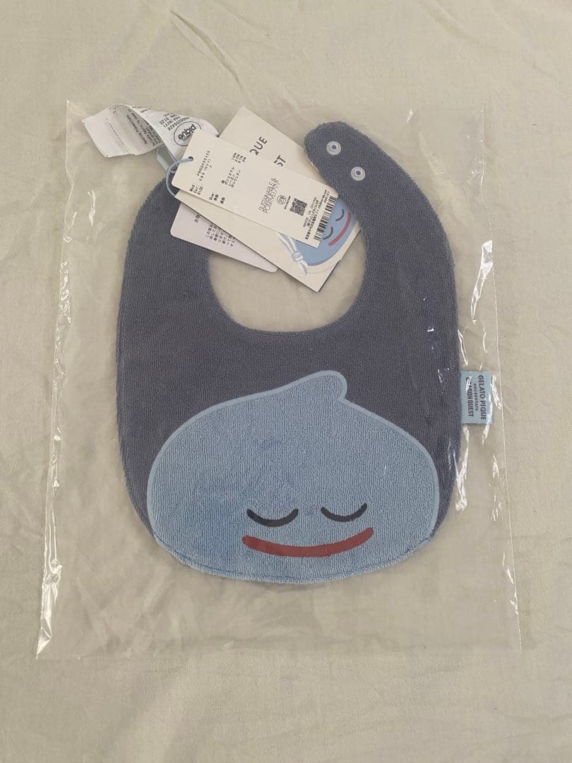 スライム&ジェラートピケ スタイ　ブラック&ホワイト