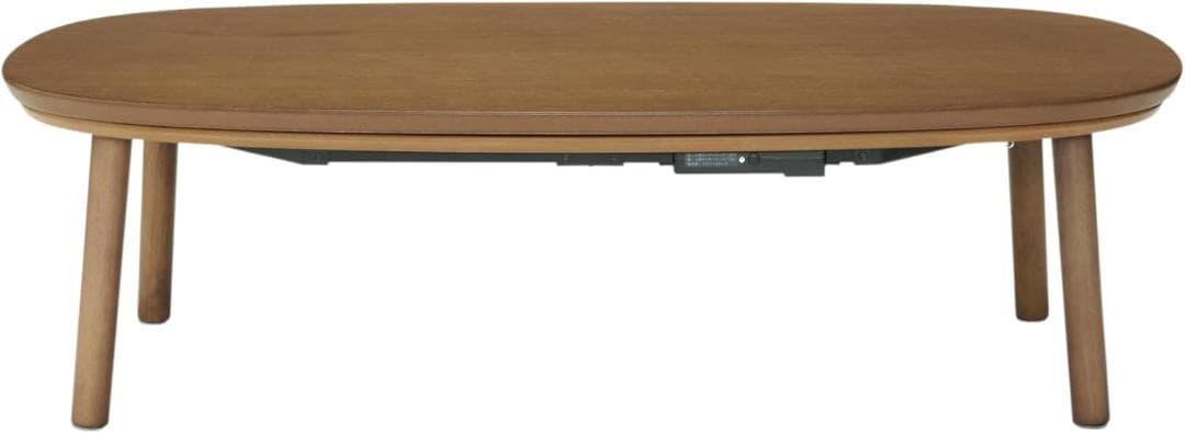 楕円こたつ ダークブラウン 幅130×奥行75×高さ37cm MJ-KD3-DB