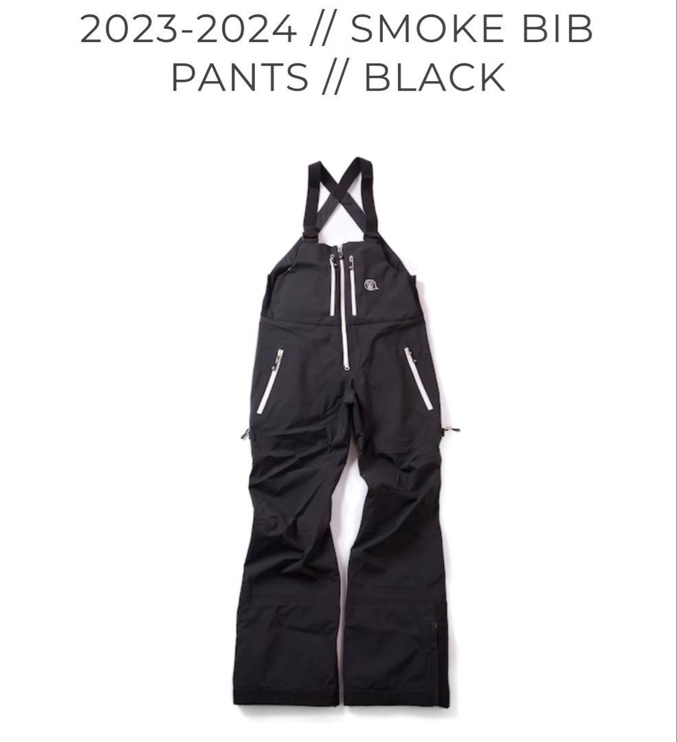 【未使用タグ有】unfudge smoke bib pants ビブパン　黒　L