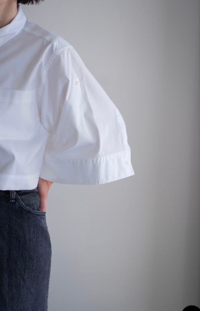 K**様 HYKE BUTTON DOWN BELL SLEEVE SHIRT - メルカリ