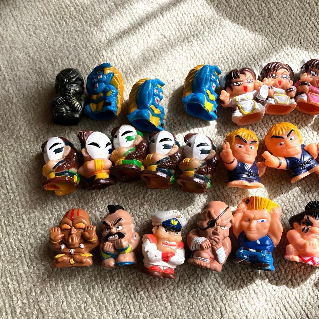 昭和レトロ ストリートファイター フィギュア 指人形 ソフビ 28体