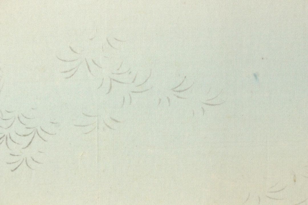 No4943 額装 山本龍洞 遊金魚図 絹本着色 真作 日本画 古美術 送料無料