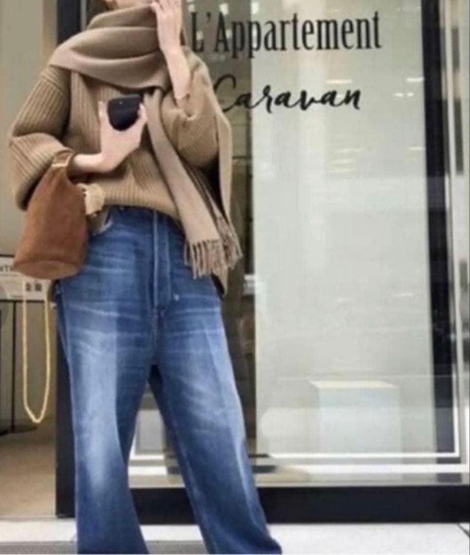 美品 アパルトモン ドゥーズィエムクラス ボートネック アゼニット