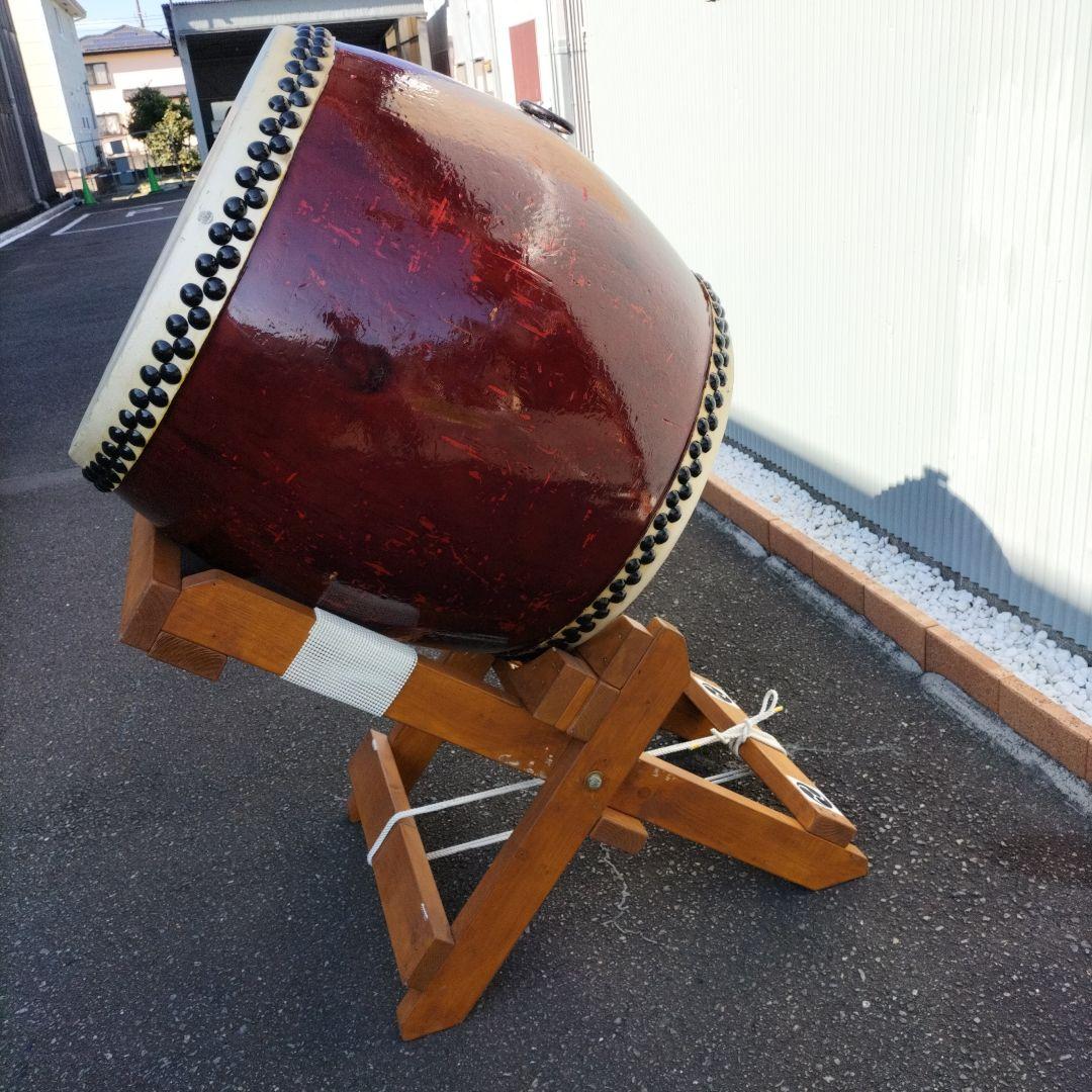 mura様　ご依頼商品　長胴太鼓　桶胴太鼓　斜め打ち太鼓台中古品③