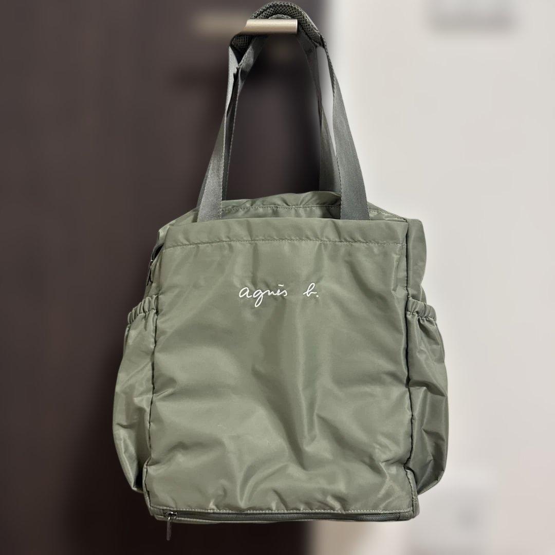 アニエスベー マザーズバッグ カーキ