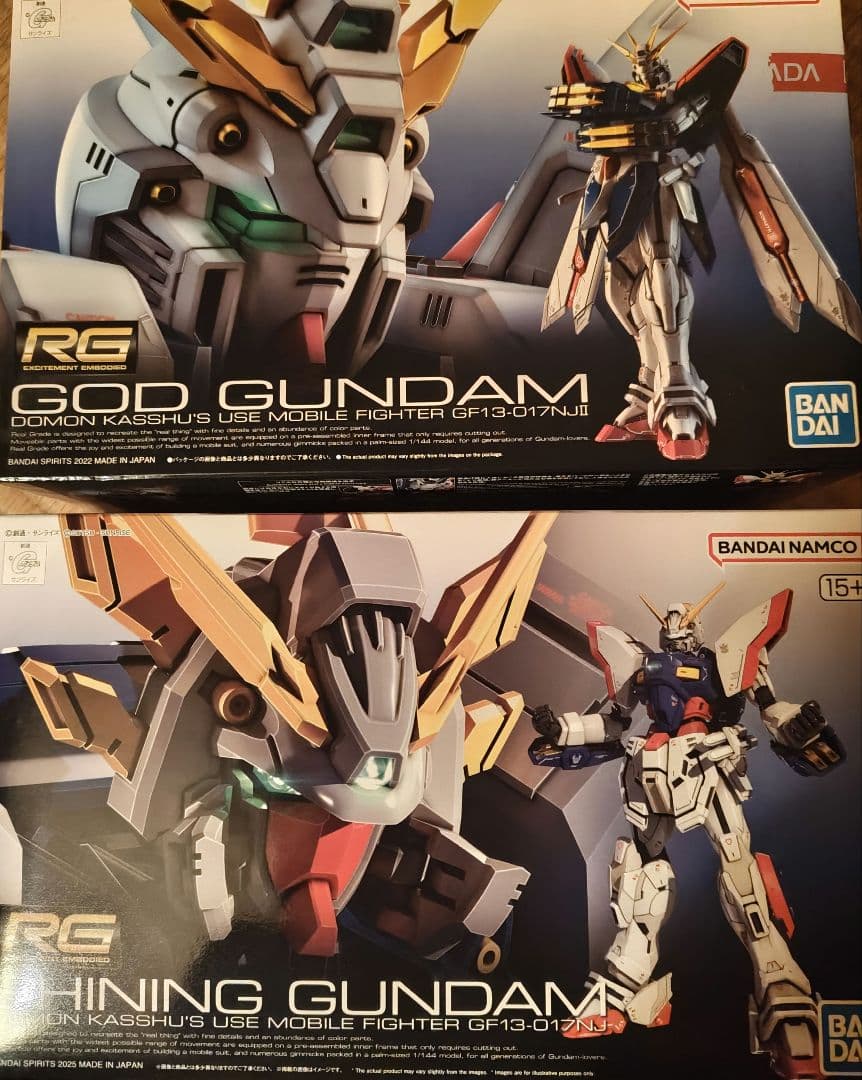 RG シャイニングガンダム RGゴッドガンダム 2体セット rg ゴッド ガンダム hg シャイニング ガンダム セット｜Yahoo!フリマ