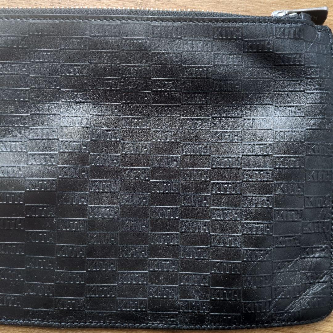 KITH ブラック ポーチ モノグラム
