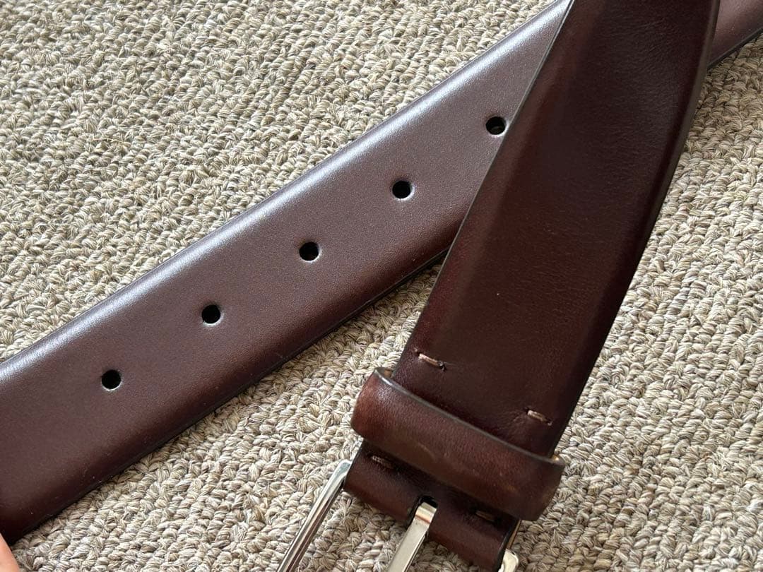 未使用品 Loro piana ロロピアーナ メンズ レザー ベルト 95/38